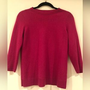 Talbots dark pink cashmere sweater